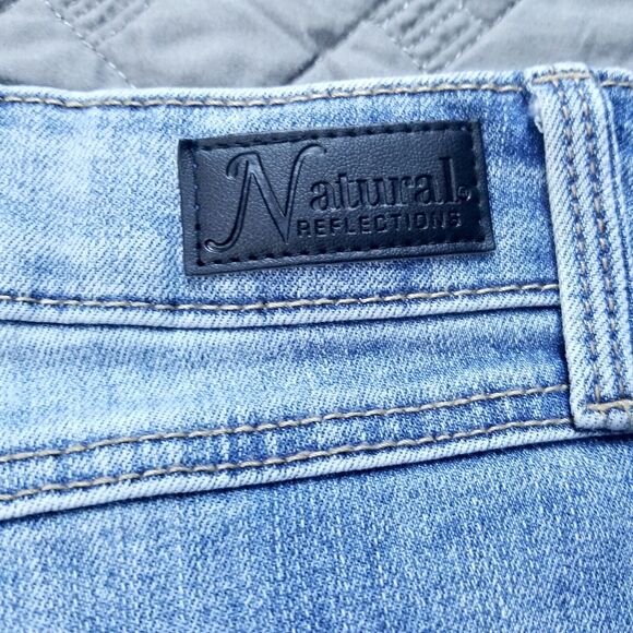 Natural Reflections Jeans Womens Size 4 Blue Vintage Reunión Medium Wash Denim - Picture 10 of 13